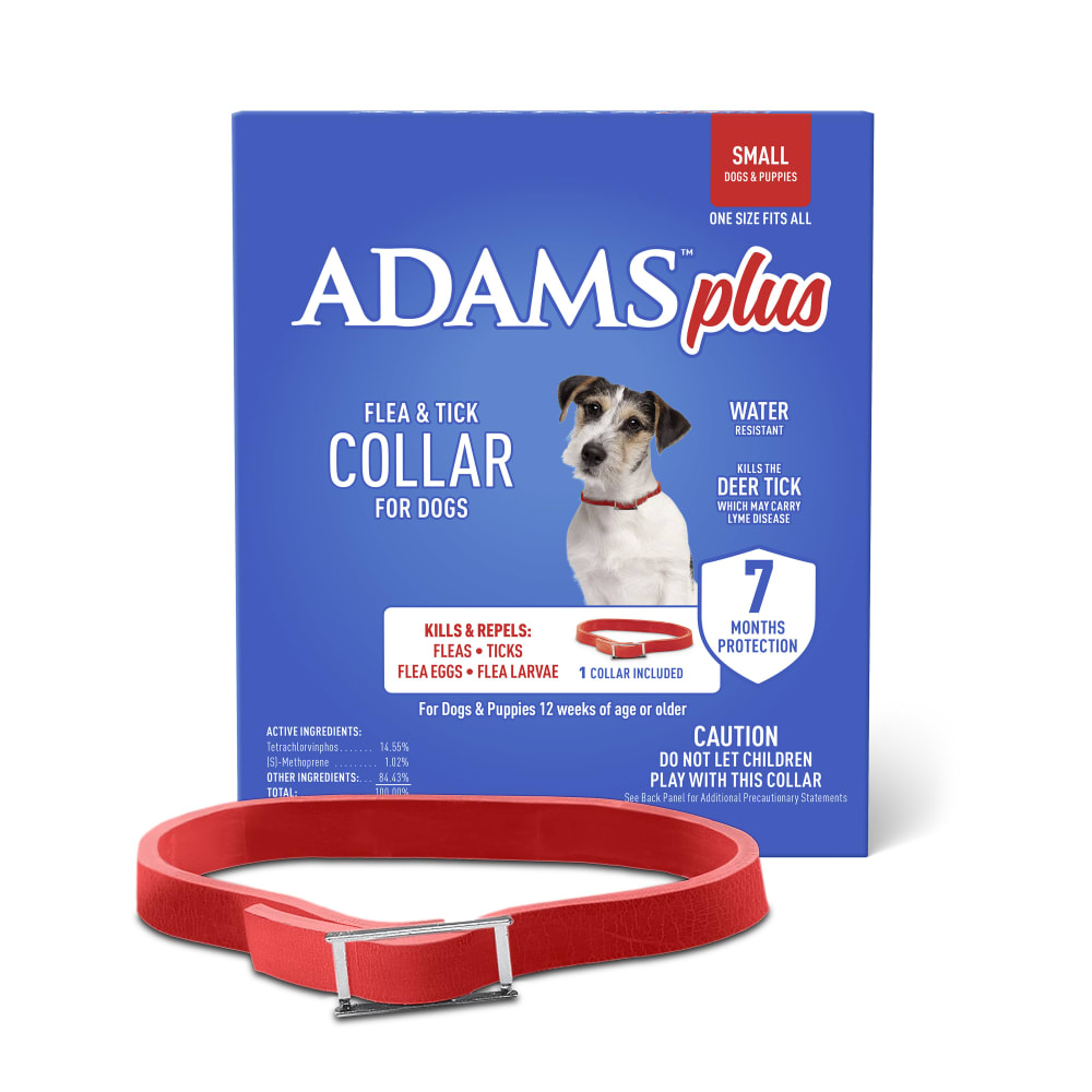 Adams Plus Flea & Tick Collar for Dogs | Water-Resistant | 7-Month Protection