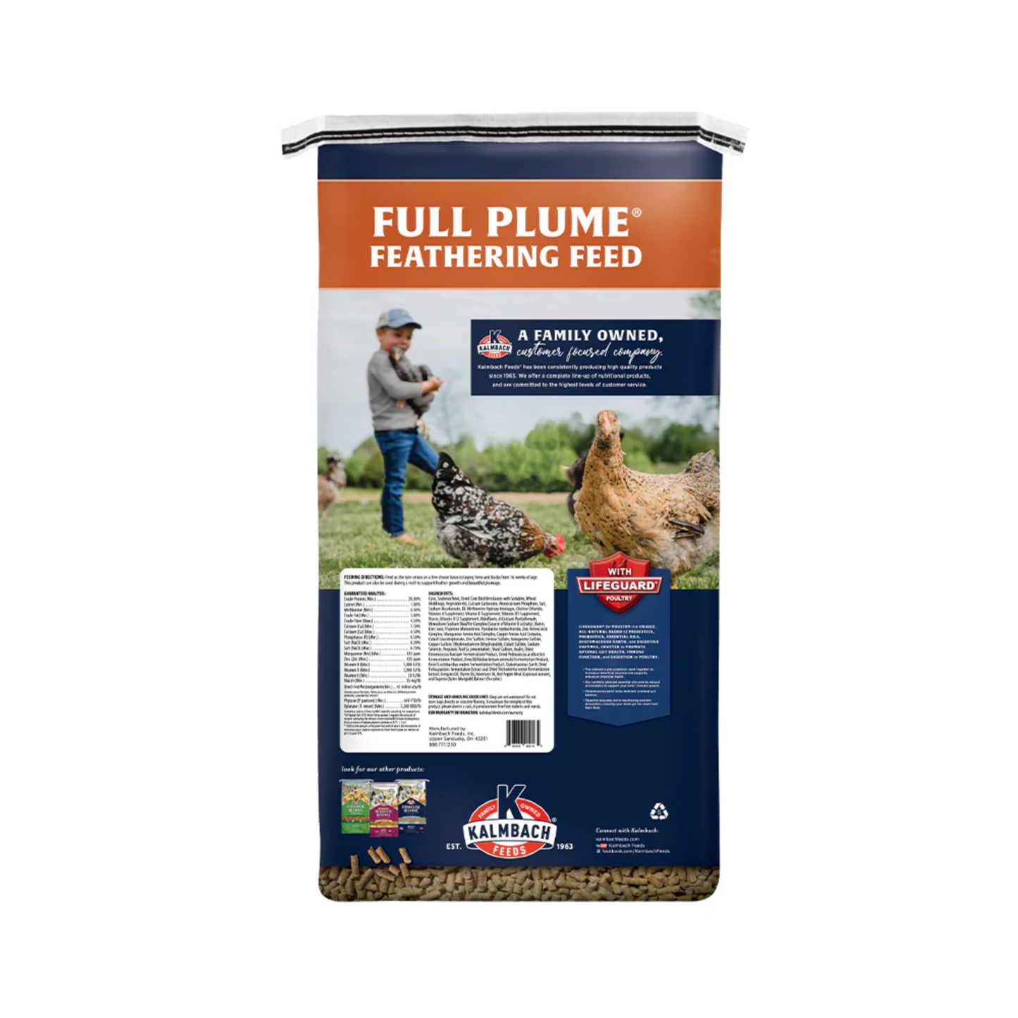 Kalmbach Full Plume Feathering 20% Protein Layer Chicken Pellet 50 lb