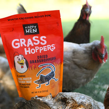 Happy Hen Grass Hoppers | All-Natural Dried Grasshoppers for Chickens | 4 oz Bag
