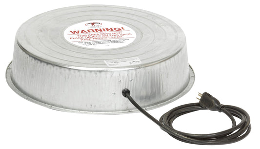 Little Giant Water Heater Base 110W | Galvanized Steel Poultry & Pet Waterer Accessory