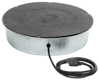 Little Giant Water Heater Base 110W | Galvanized Steel Poultry & Pet Waterer Accessory