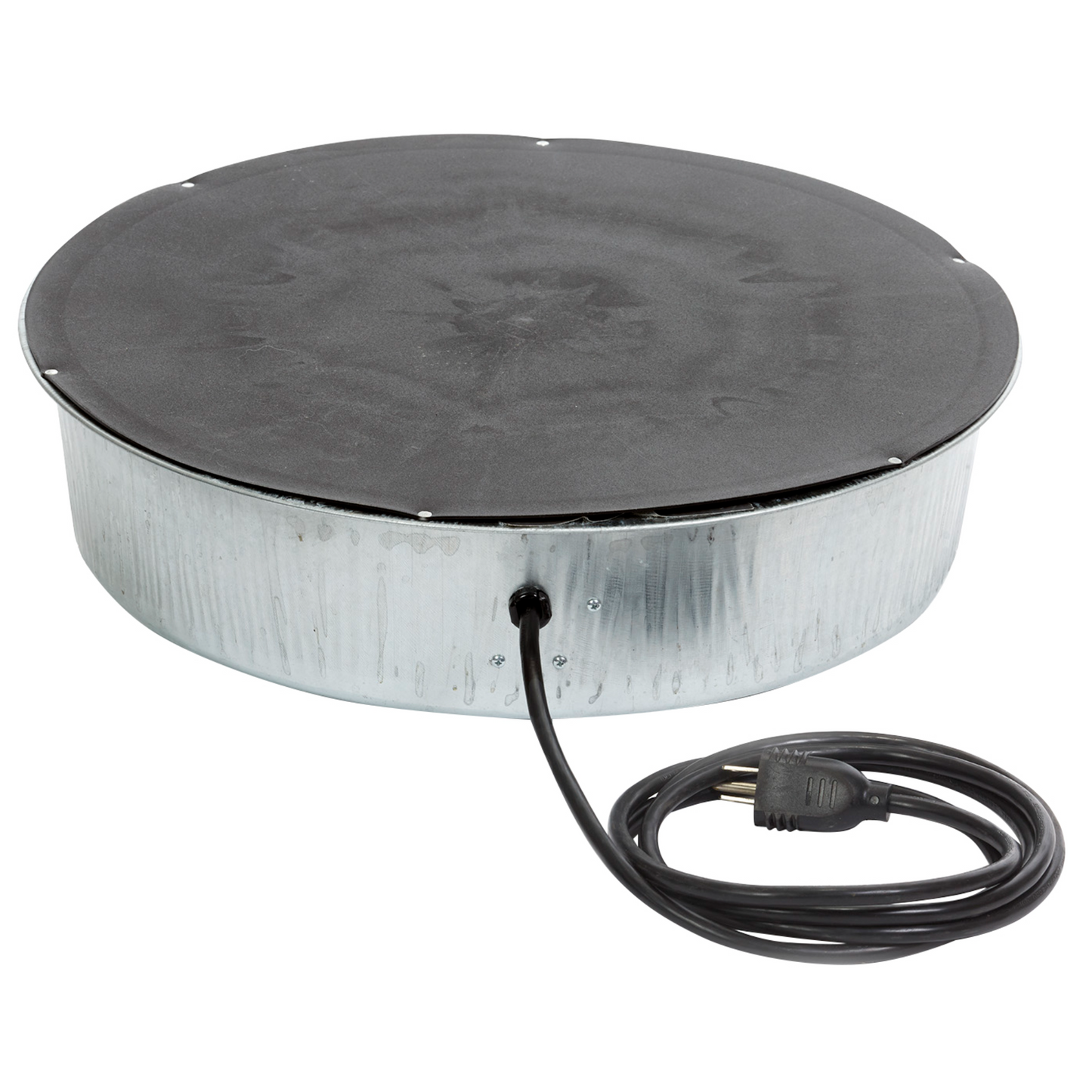 Little Giant Water Heater Base 110W | Galvanized Steel Poultry & Pet Waterer Accessory