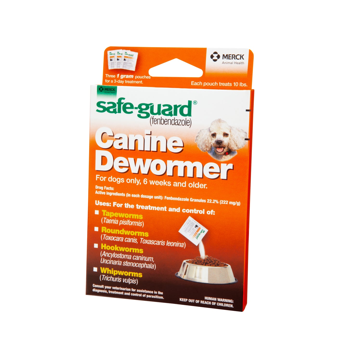 Safeguard Canine Dewormer 22.2% Fenbendazole | Treats Roundworms, Hookworms & Tapeworms