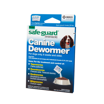 Safeguard Canine Dewormer 22.2% Fenbendazole | Treats Roundworms, Hookworms & Tapeworms