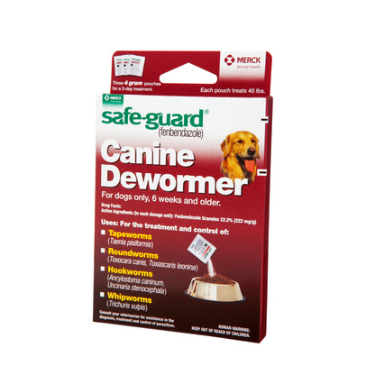 Safeguard Canine Dewormer 22.2% Fenbendazole | Treats Roundworms, Hookworms & Tapeworms