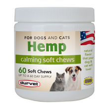 Hemp Calming Soft Chews for Dogs & Cats | Anxiety & Stress Relief | 60 Count