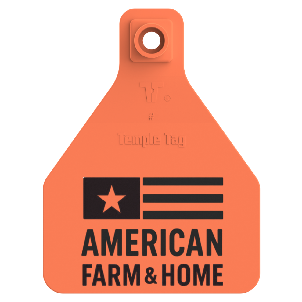 Custom Temple Tags Temple (Z Tags) Herdsman Two-Piece Calf ID Ear Tag | Blanks, Numbers ...
