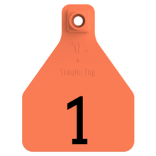Temple (Z Tags) Herdsman Two-Piece Calf ID Ear Tag | Colors, Numbers & Custom Print