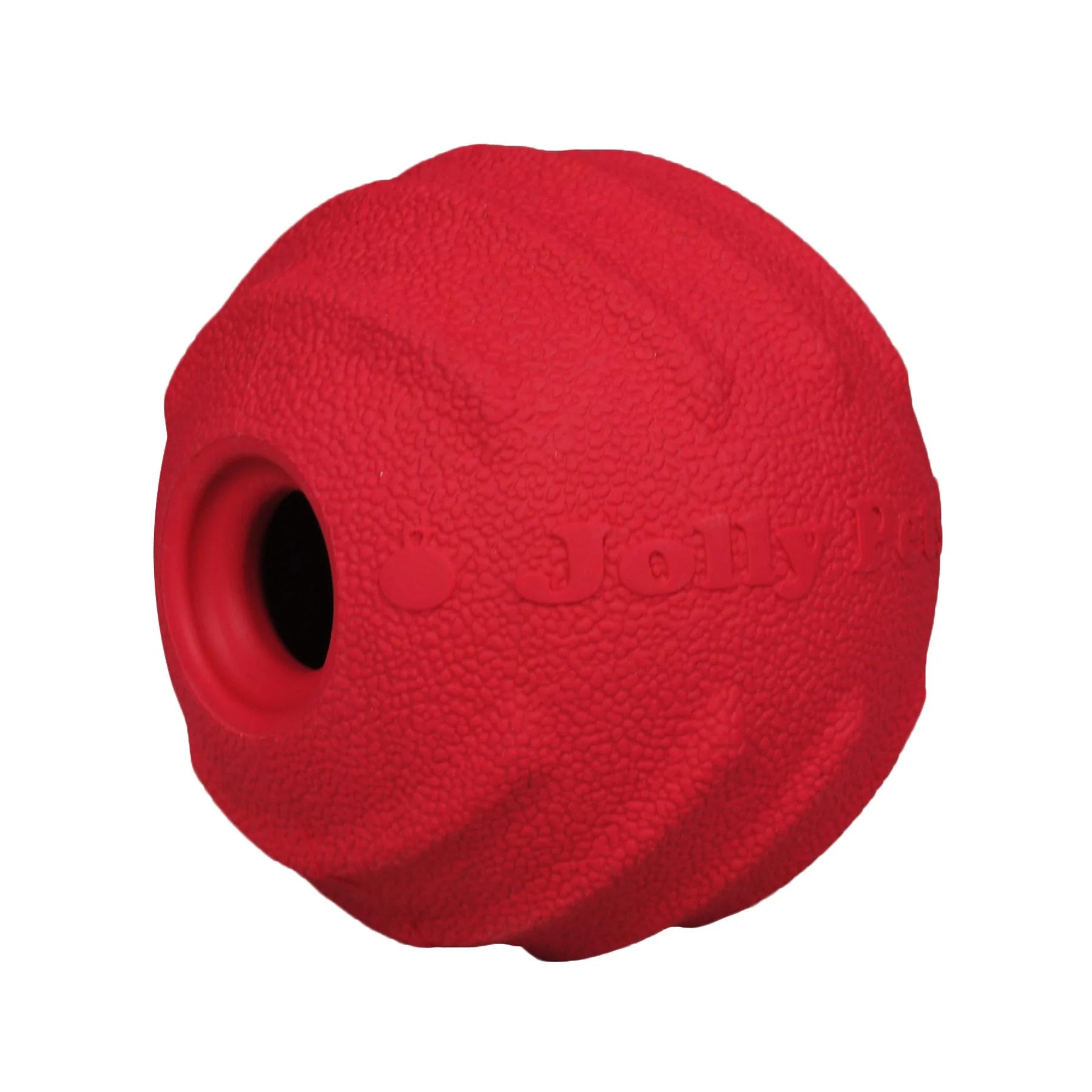 Jolly Pets Tuff Tosser Ball Dog Toy | 3" Durable Rubber Chew & Treat Toy | Cleans Teeth & Bounces