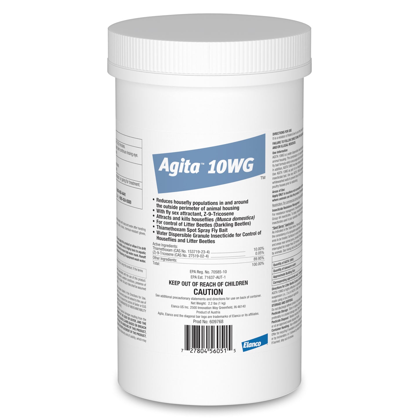 Elanco Agita 10 WG Fly Bait | House Fly & Darkling Beetle Control