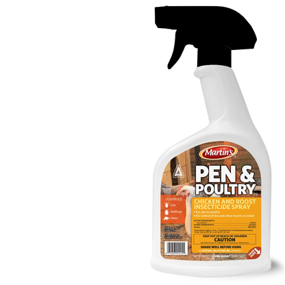 Martins Pen & Poultry | Chicken & Roost Insecticide Spray for Lice & Mites | 32 oz