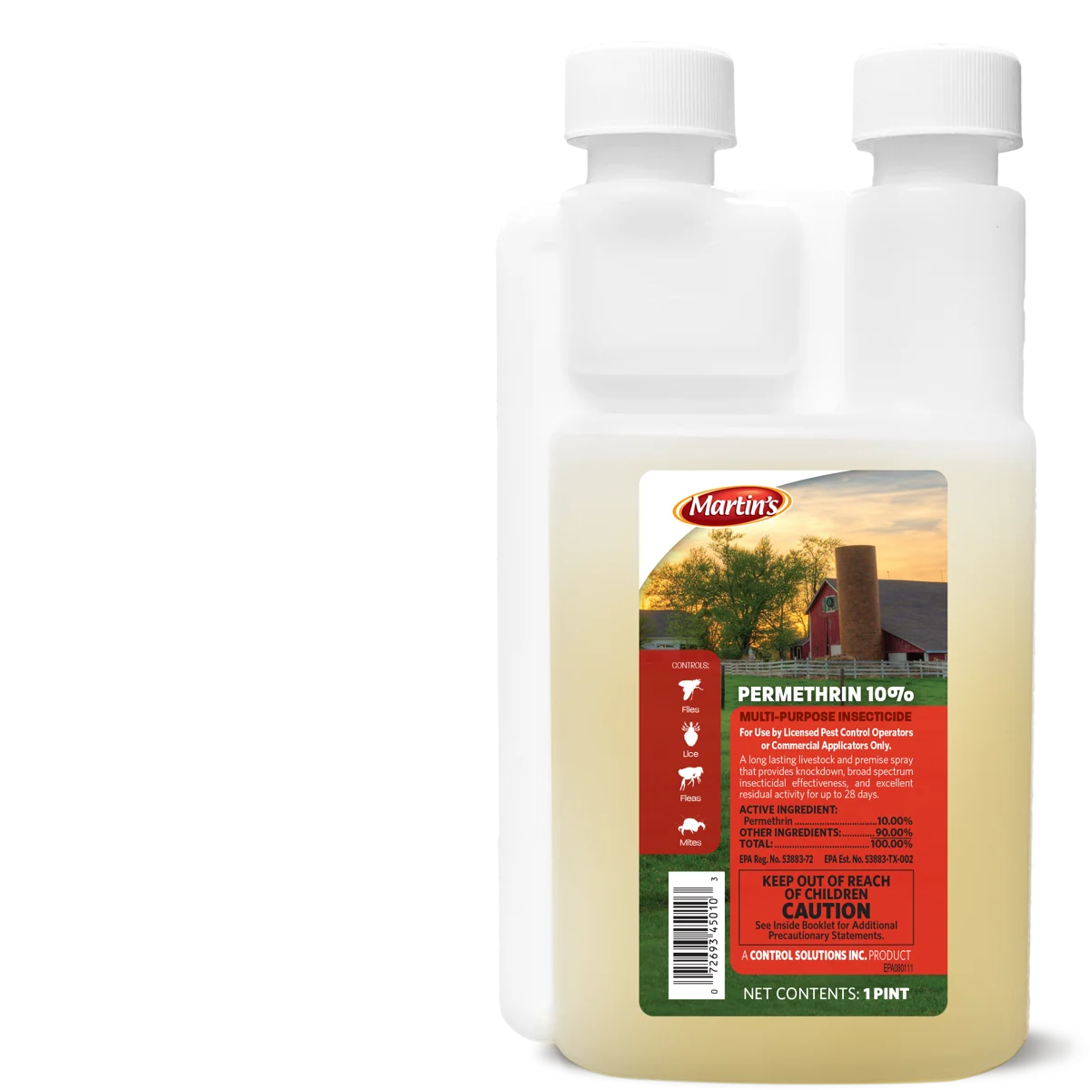 Martins Permethrin 10% | Multi-Purpose Livestock & Premise Insecticide
