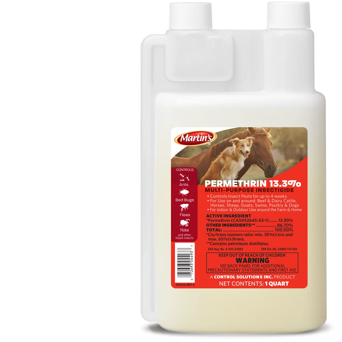 Martins Permethrin 13.3% | Multi-Purpose Livestock, Indoor & Premise Insecticide