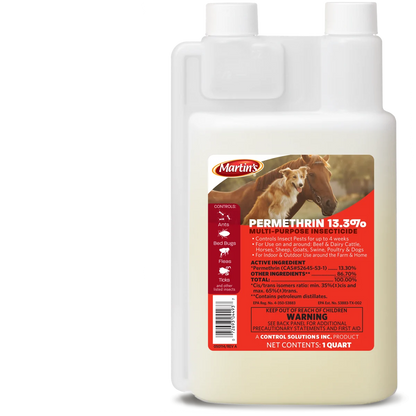 Martins Permethrin 13.3% | Multi-Purpose Livestock, Indoor & Premise Insecticide