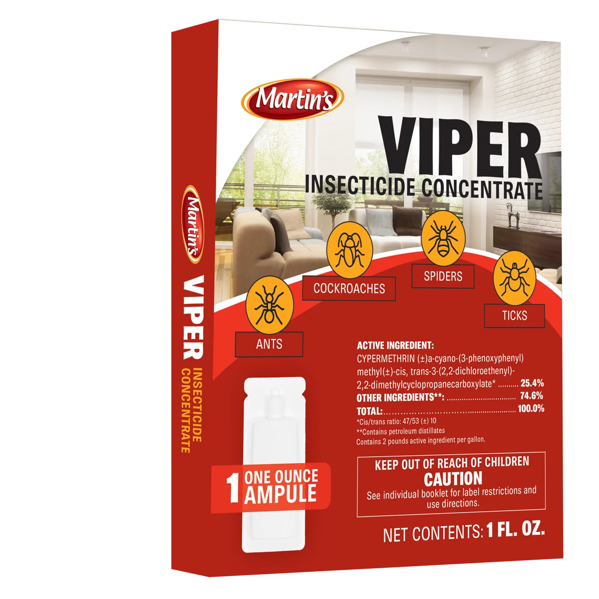 Martin’s Viper Indoor & Outdoor Insecticide Concentrate | Cypermethrin