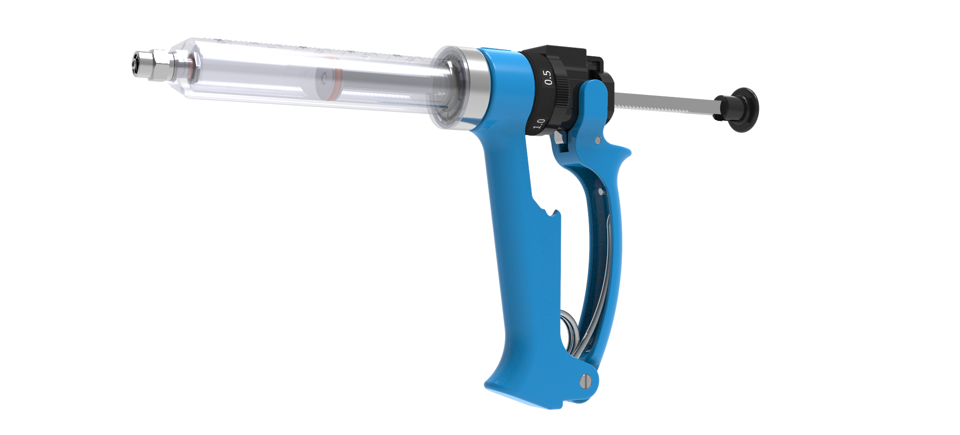 NJ Phillips Ezi-Grip Metal Repeater - Livestock Vaccine Injection Applicator