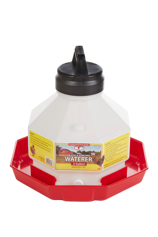 Little Giant Plastic Automatic Poultry Waterer | Durable Top-Fill Chicken Waterer