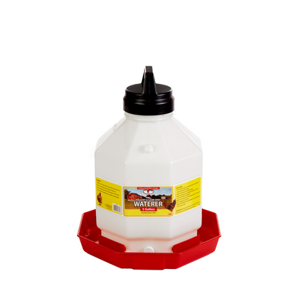 Little Giant Plastic Automatic Poultry Waterer | Durable Top-Fill Chicken Waterer