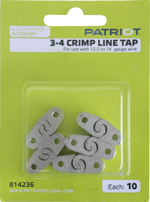 Patriot Fence Crimp Tap FWT 3-4 - 10pk for 12.5-14ga Wire