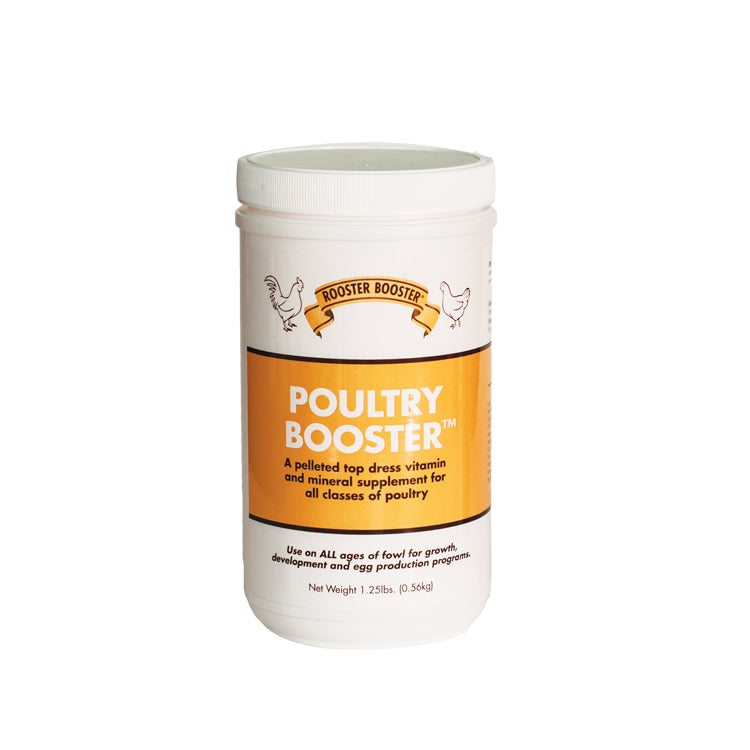 Rooster Booster Poultry Booster | High-Calcium Vitamin & Mineral Supplement | 1.25 lb