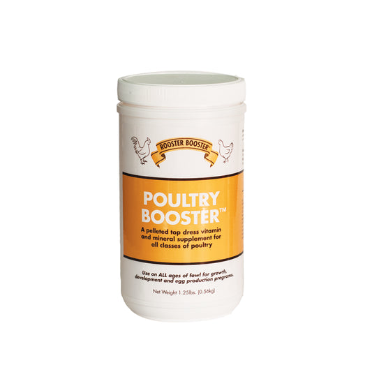 Rooster Booster Poultry Booster | High-Calcium Vitamin & Mineral Supplement | 1.25 lb
