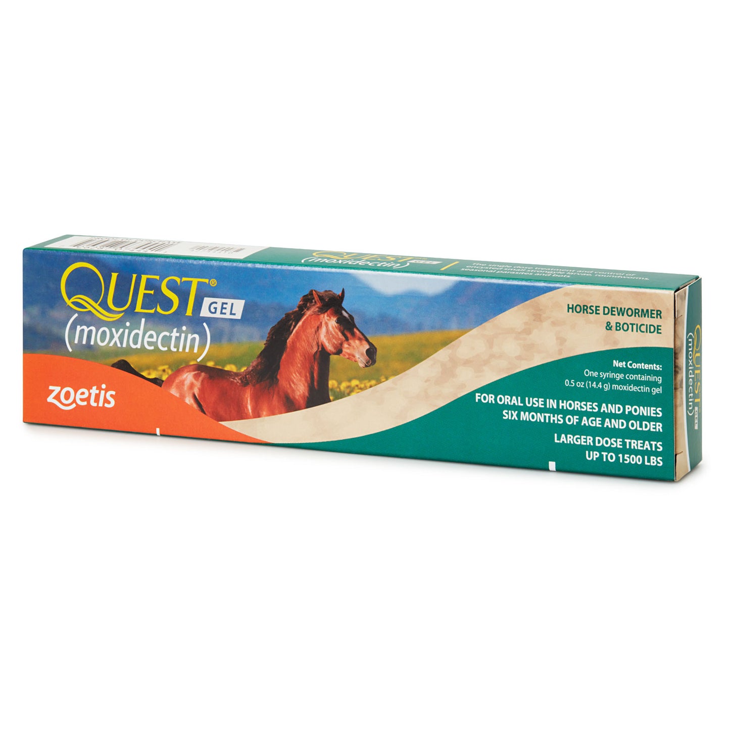Zoetis Quest Gel Moxidectin Dewormer for Horses & Ponies, 0.5 oz Oral Syringe