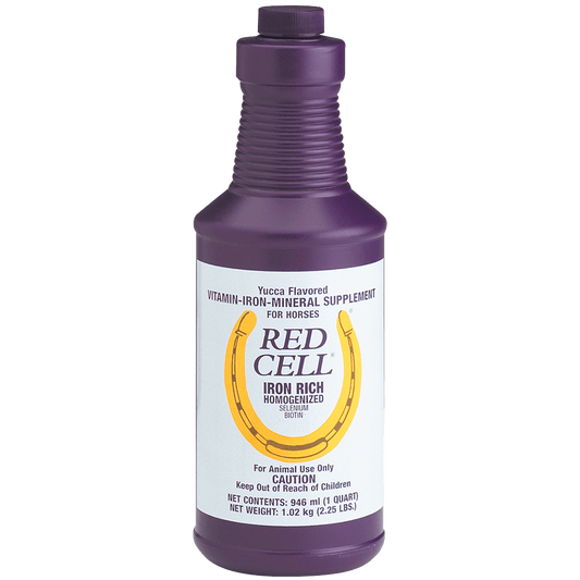 Farnam Red Cell Vitamin-Iron-Mineral Horse Supplement Liquid – 32 oz or 1 Gal