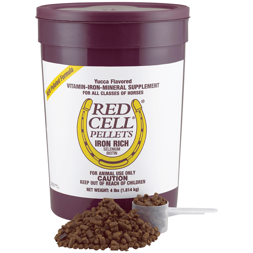 Horse Health Red Cell Pellet Vitamin-Iron-Mineral Horse Supplement – 4 lb.