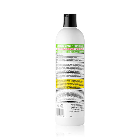 Cowboy Magic Rosewater Shampoo with Honey, Silk & Panthenol | Gentle Deep-Cleaning Formula