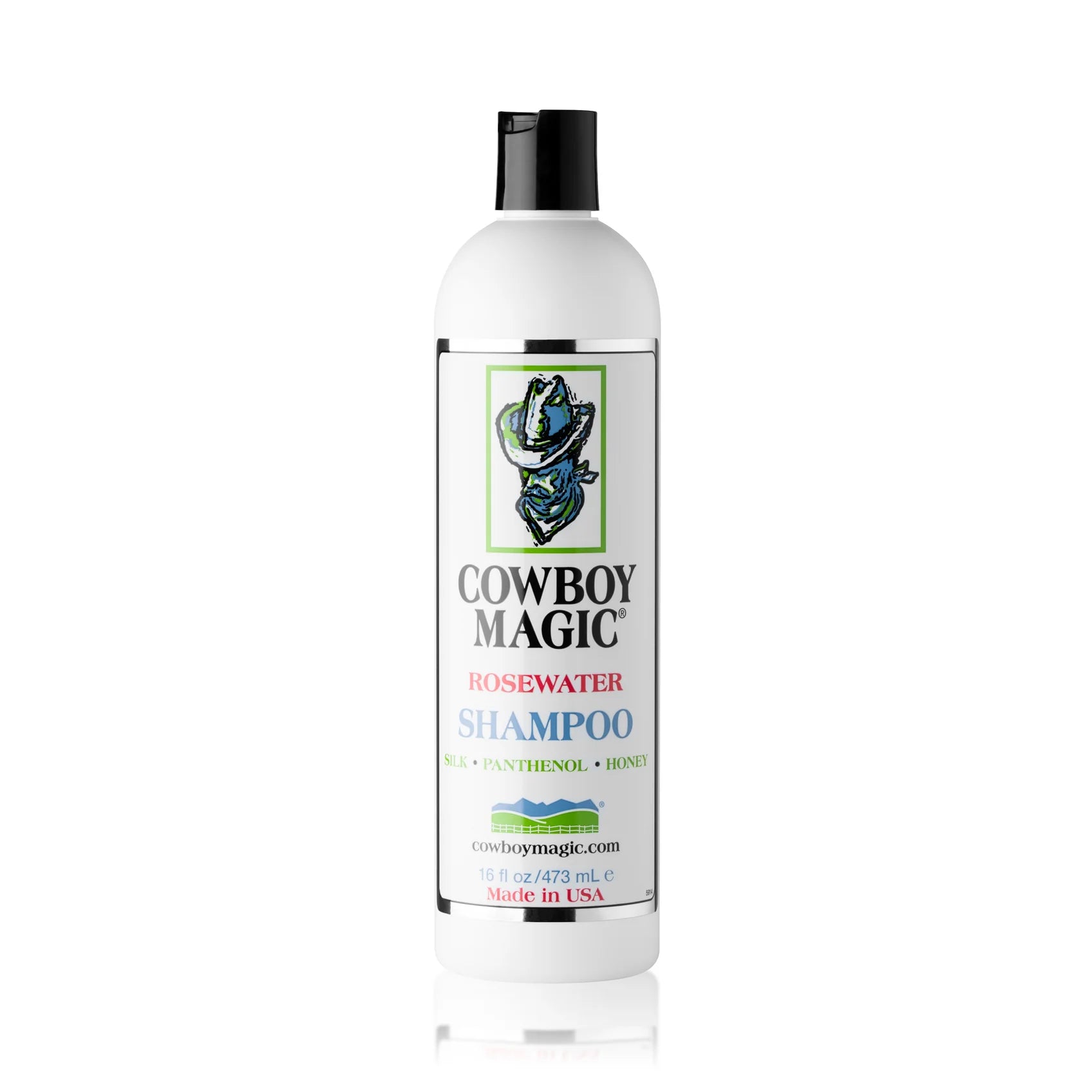 Cowboy Magic Rosewater Shampoo with Honey, Silk & Panthenol | Gentle Deep-Cleaning Formula