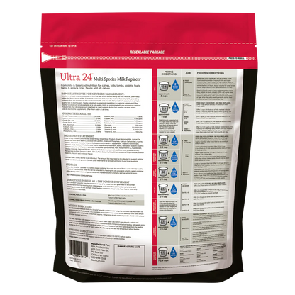 Sav-A-Caf Ultra 24 Multi-Species Milk Replacer | Complete Nutrition for Young Animals | 8 lb
