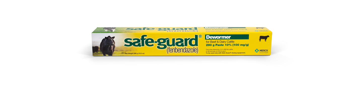 Merck SafeGuard Paste 10% – Dewormer for Cattle | Fenbendazole 290g Syringe
