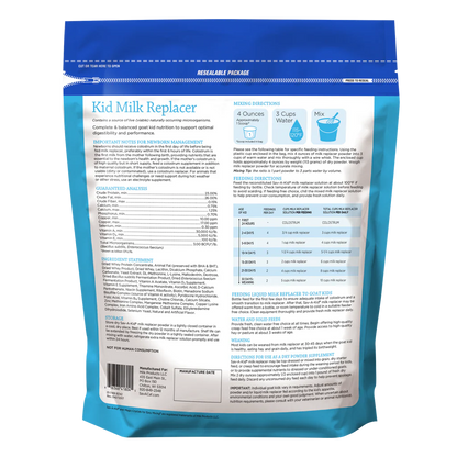 Sav-A-Kid Milk Replacer | 23% Protein & 26% Fat Nutrition for Goat Kids | 8 lb Pouch