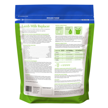 Sav-A-Lamb Milk Replacer | 23% Protein & 30% Fat Nutrition for Lambs | 8 lb Pouch