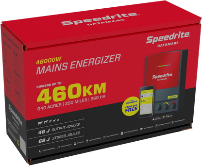 Speedrite 46000W Electric Fence Energizer - 46J, 290 Mile, 110V AC