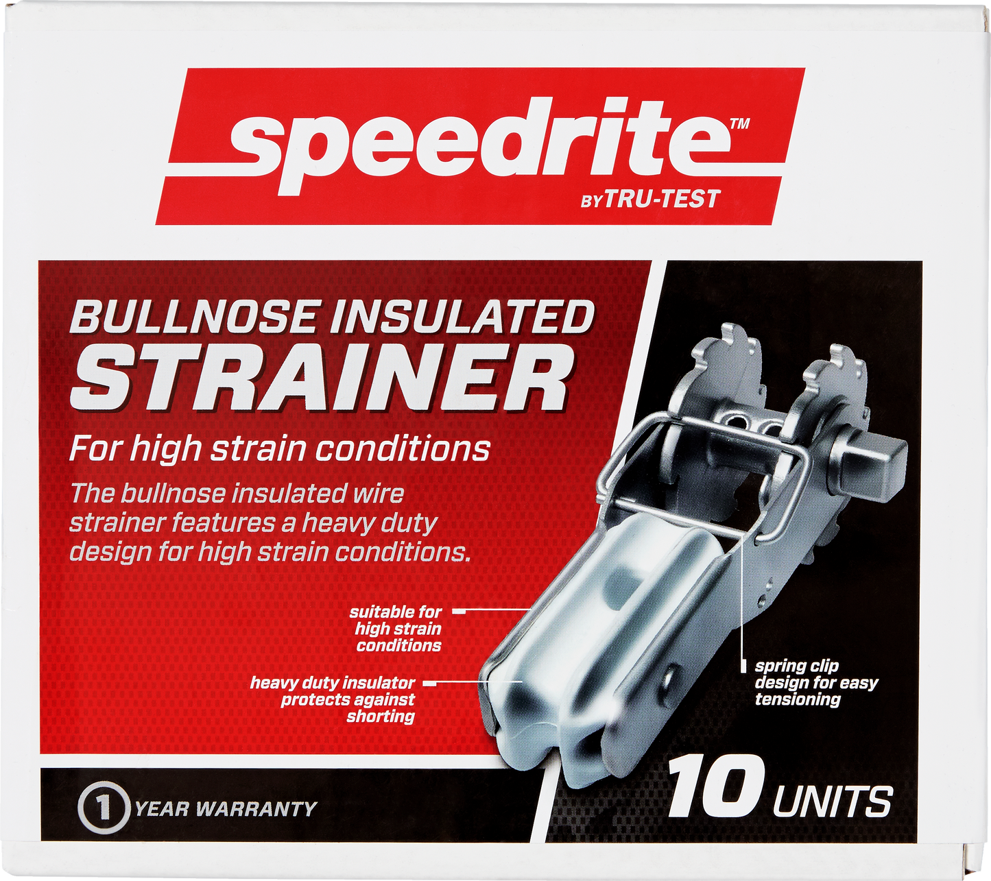 Speedrite Fence Wire Tensioner - Insulated Bullnose Strainer