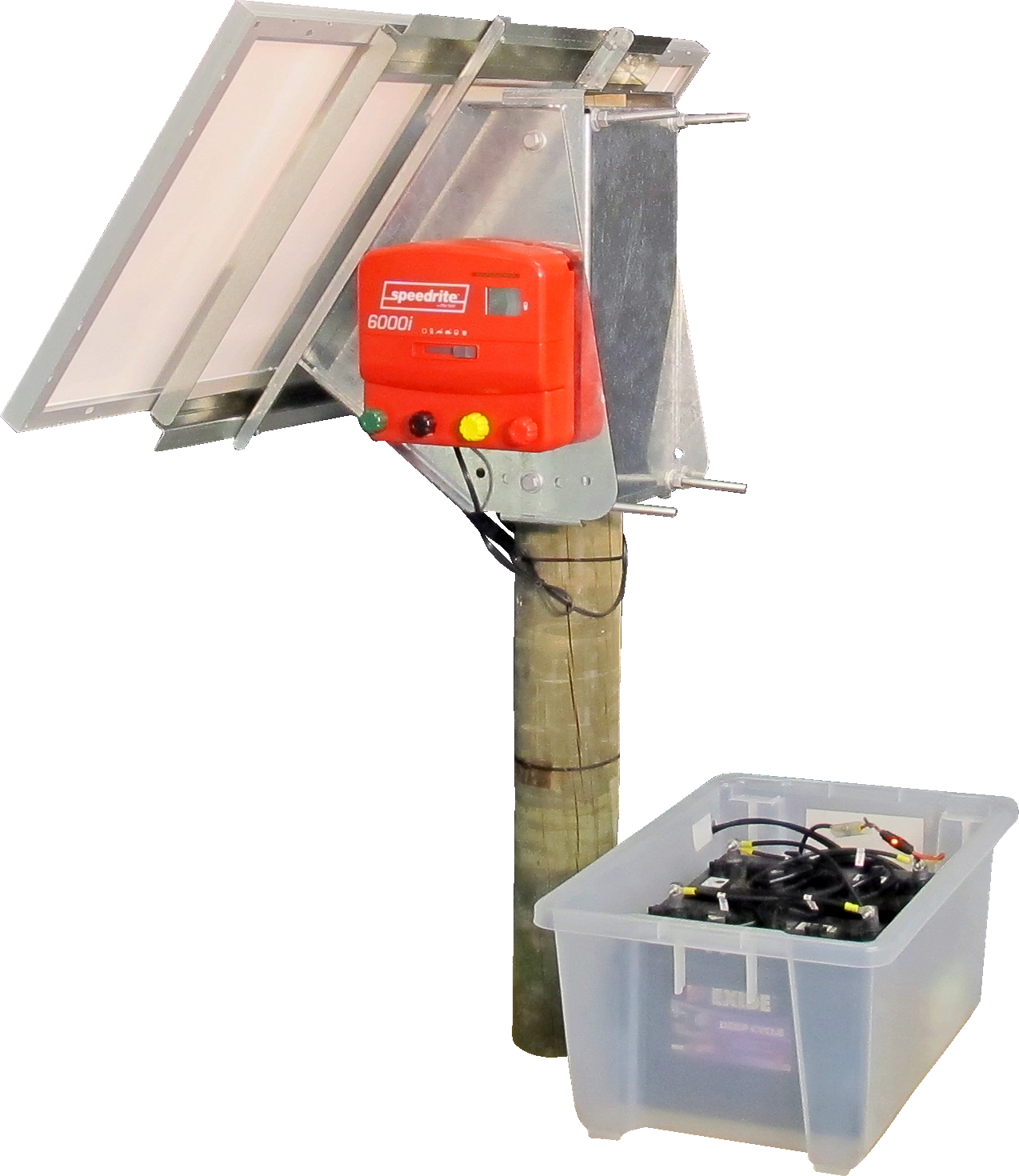 Speedrite 6000i Electric Fence Energizer - 60 Mile, Dual Power, Remote Included