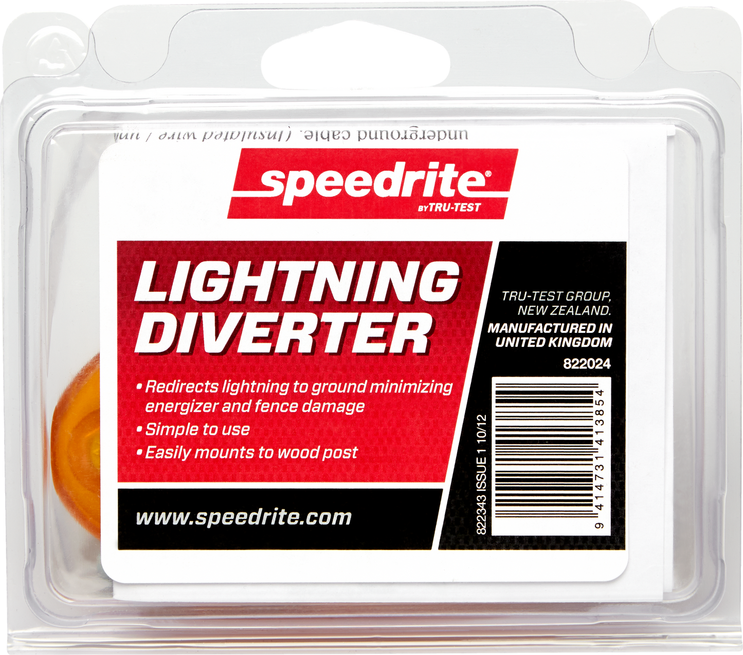 Speedrite Lightning Arrester - Protect Electric Fence Charger From Strikes