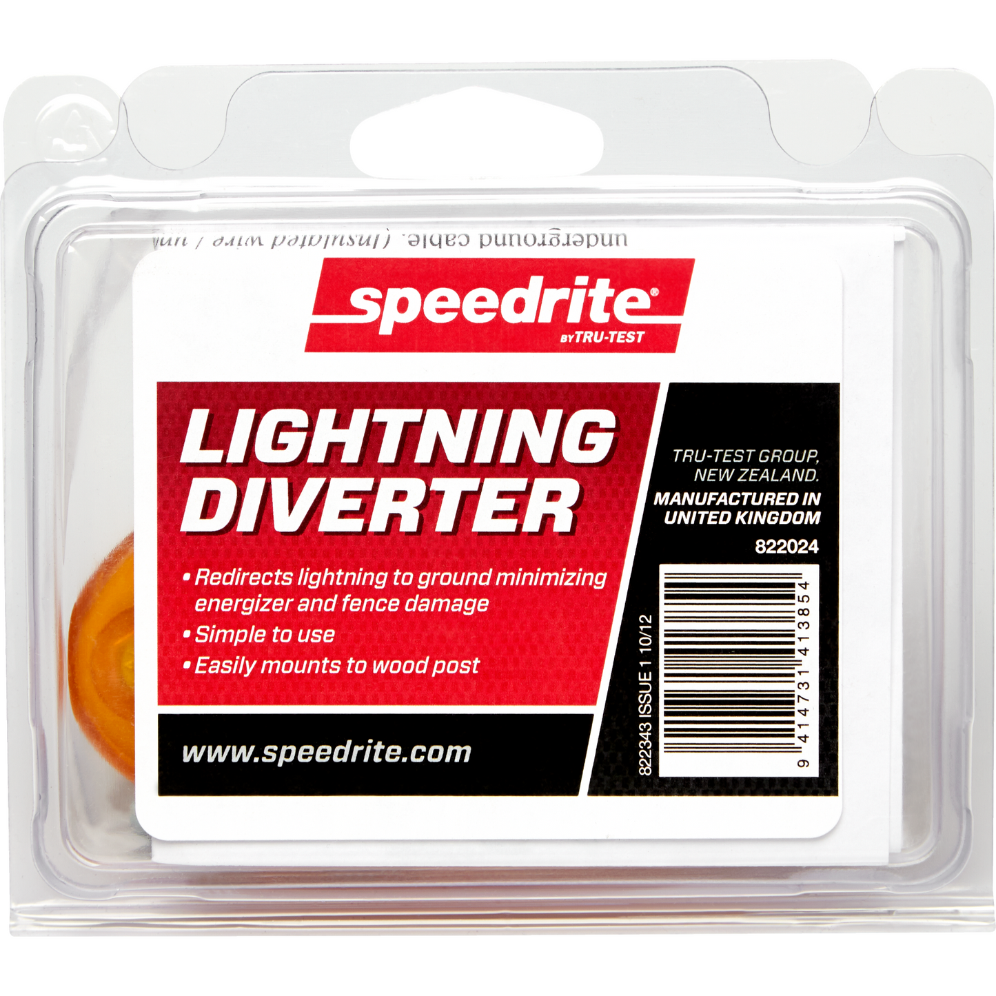 Speedrite Lightning Arrester - Protect Electric Fence Charger From Strikes