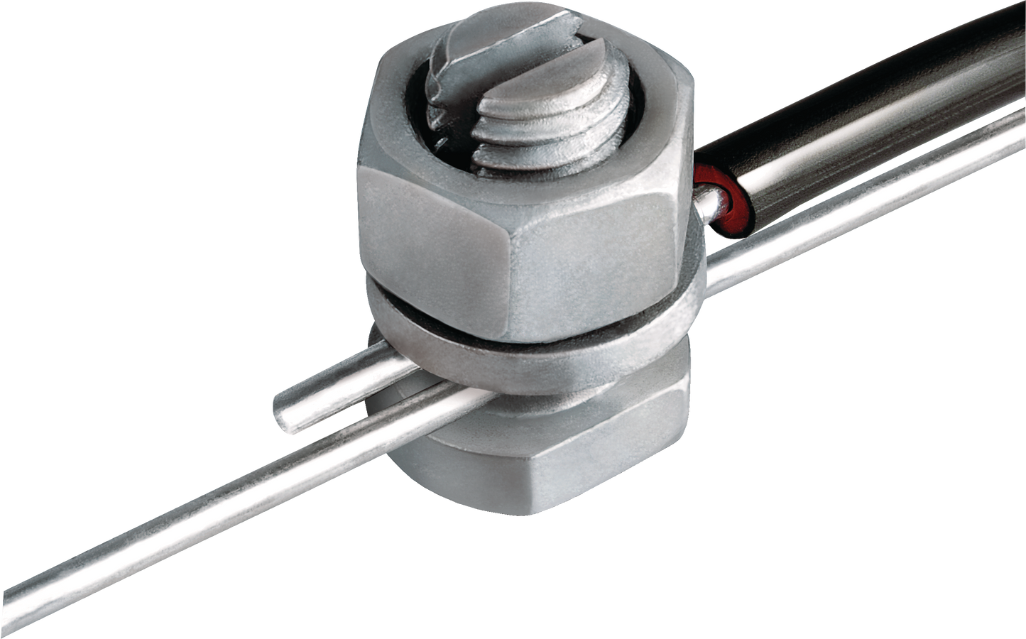 Speedrite Galvanized Electric Fence Joint Clamp - Split Bolt Style, 25/pk