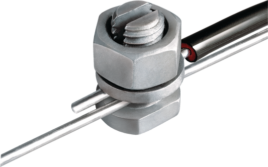 Speedrite Galvanized Electric Fence Joint Clamp - Split Bolt Style, 25/pk