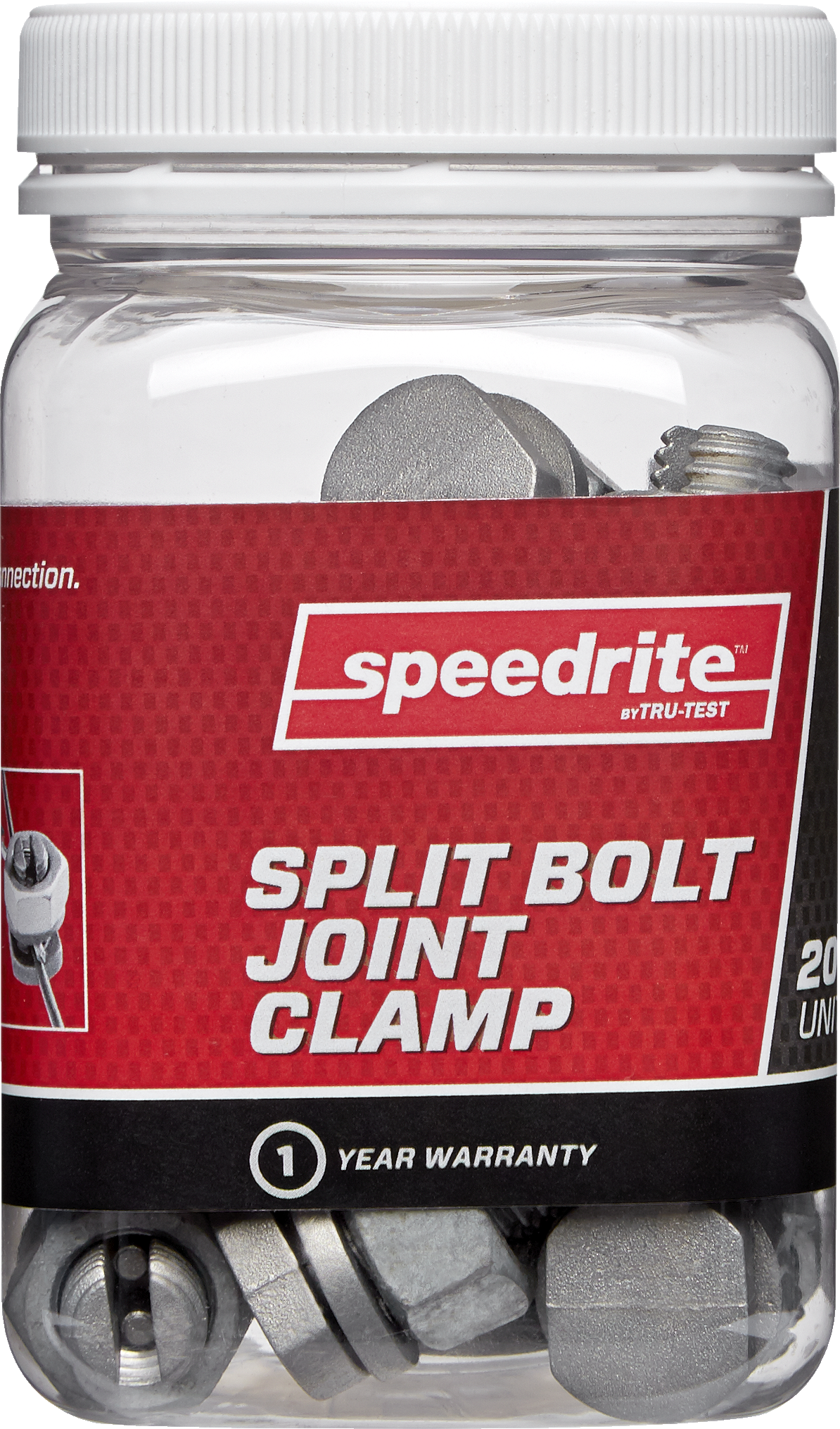 Speedrite Galvanized Electric Fence Joint Clamp - Split Bolt Style, 25/pk