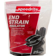 Speedrite Medium-Duty Black End Strain Electric Fence Insulator | 25-Pack