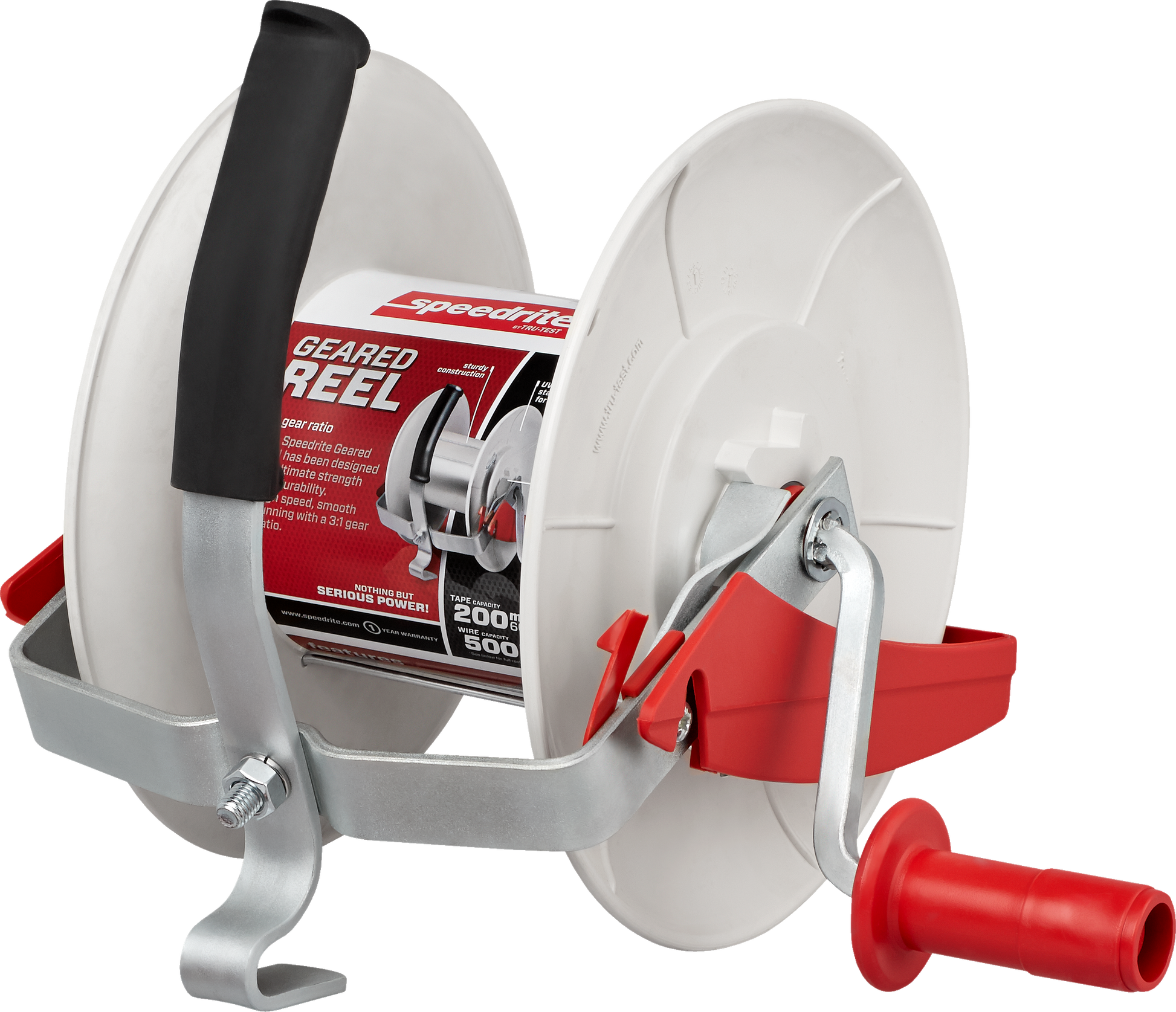 Speedrite 3:1 Geared Electric Fence Reel - Holds Polywire & Polytape