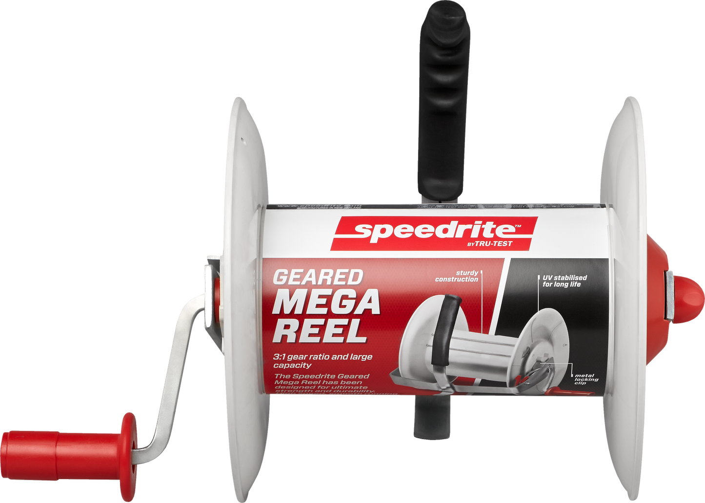 Speedrite 3:1 Mega Geared Fence Reel - Holds Polywire & Polytape