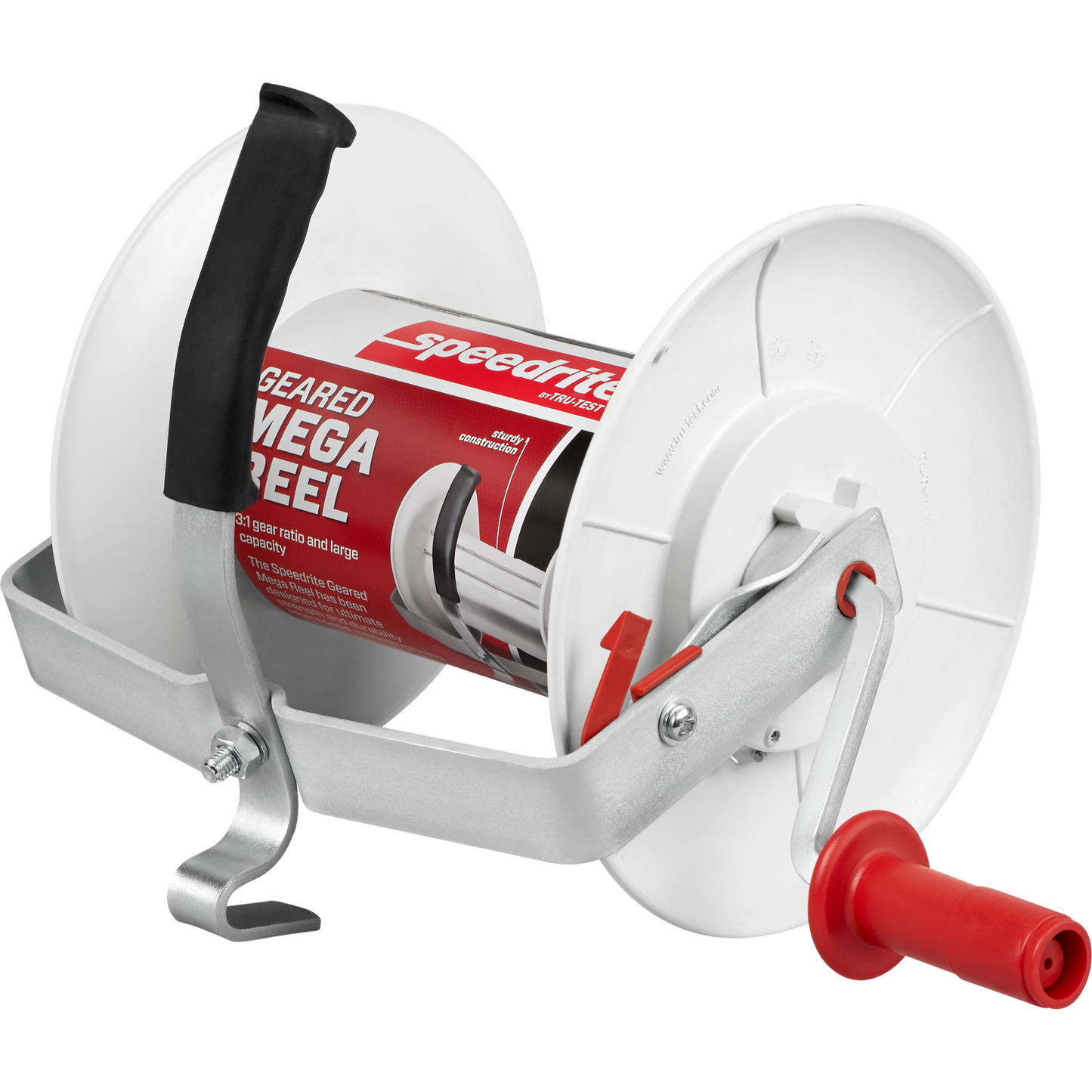 Speedrite 3:1 Mega Geared Fence Reel | Holds Electric Fence Polywire & Polytape