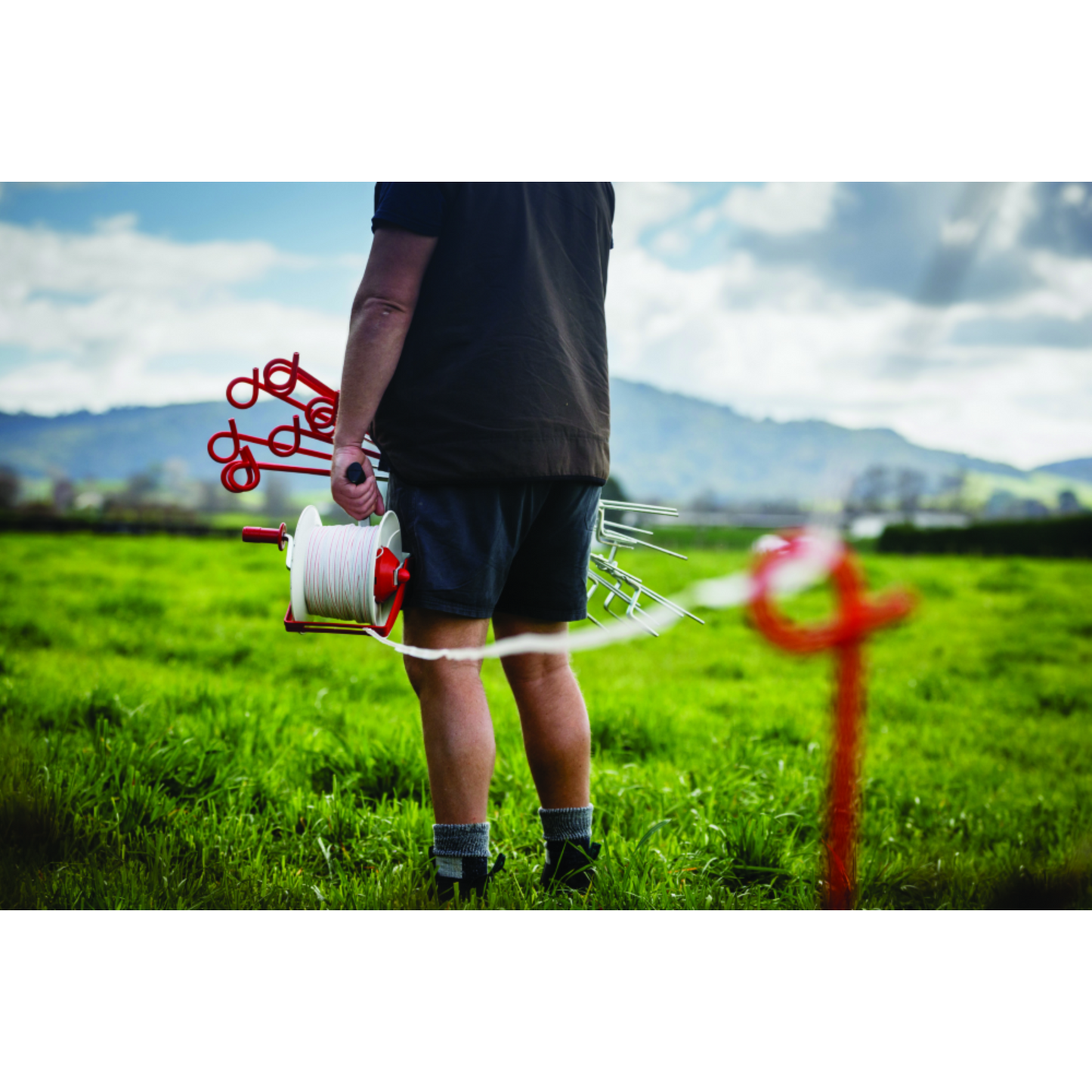 Speedrite 3:1 Geared Electric Fence Wire Reel with ZAMMR Handle| Holds Polywire & Polytape