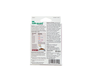 Safeguard Canine Dewormer 22.2% Fenbendazole | Treats Roundworms, Hookworms & Tapeworms