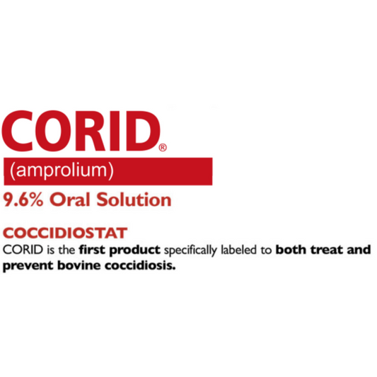 CORID 9.6% Oral Solution (Amprolium) | Bovine Coccidiosis Control