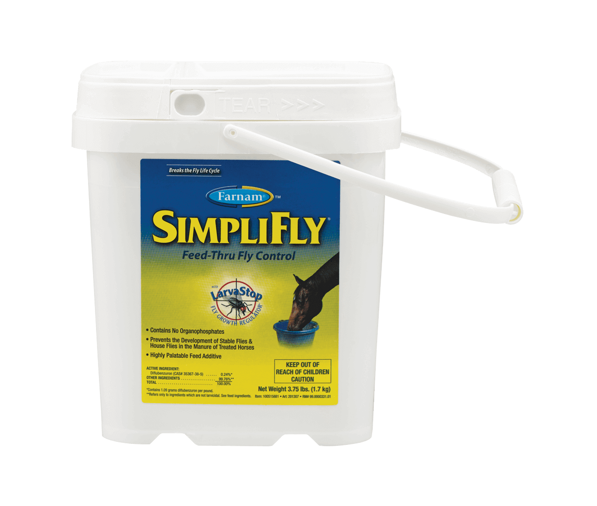 Farnam SimpliFly Feed-Thru Fly Control Pellets for Horses 3.75 lb.